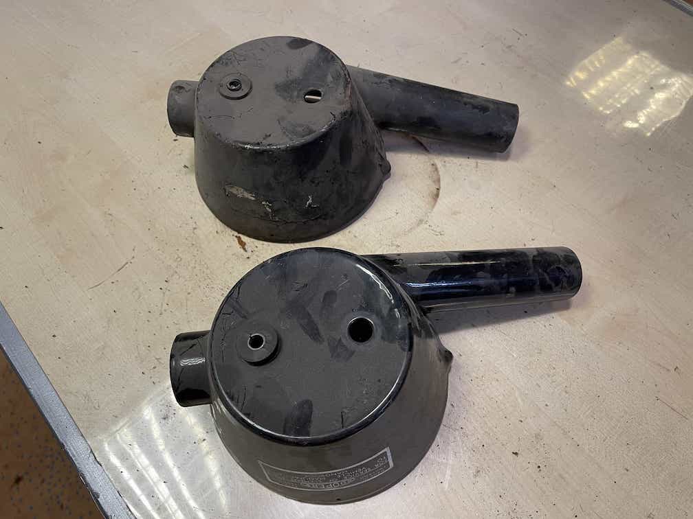 Oldtimer Luftfiltergehäuse (2 Stück)