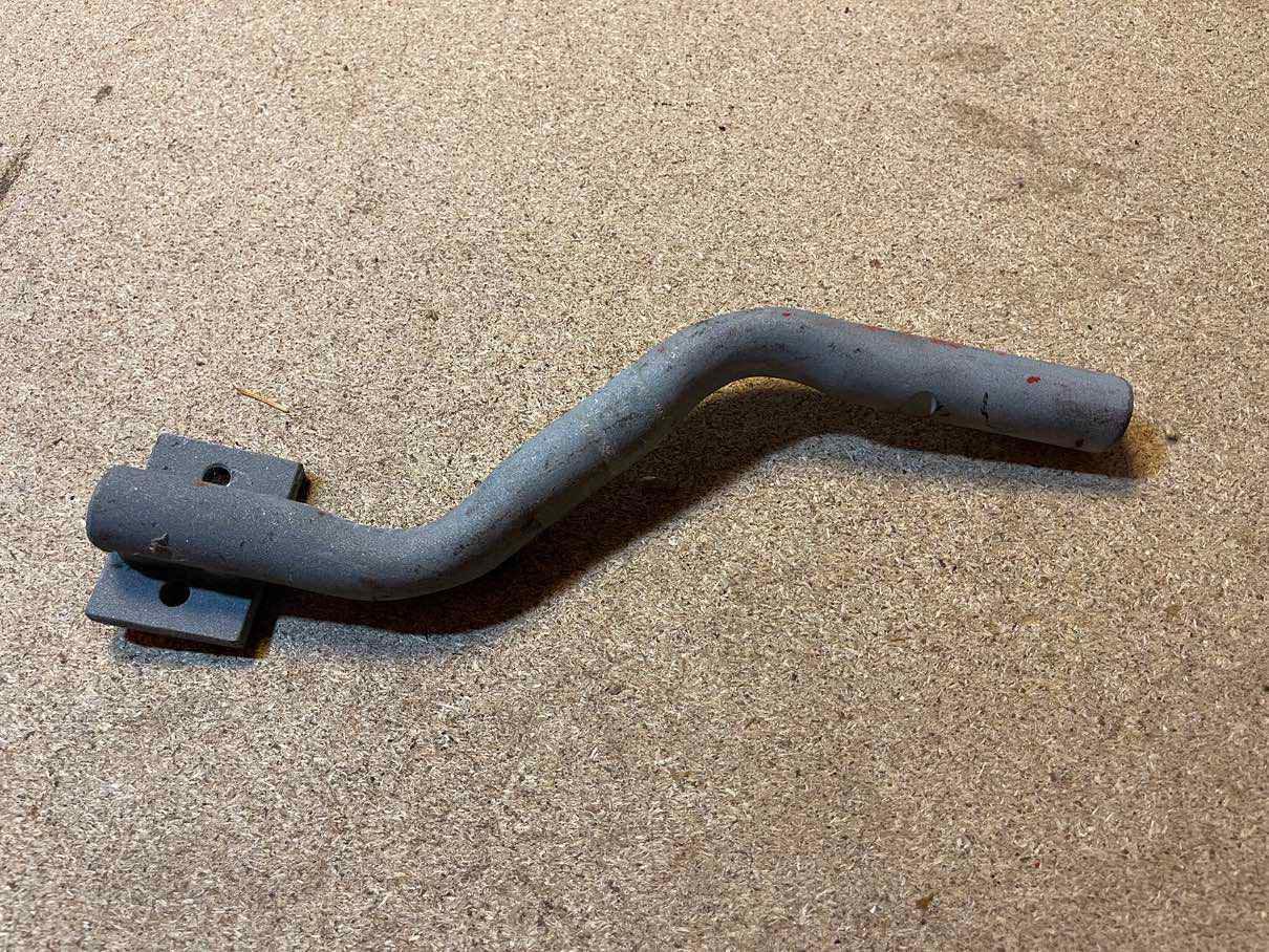 MG TD Halter Nummernschild hinten - Black Forest Oldtimers